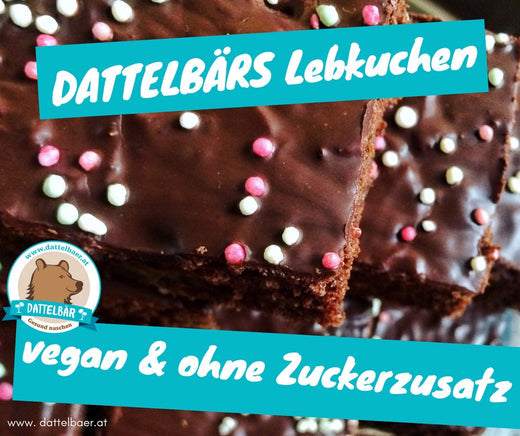 DATTELBÄR Lebkuchen - vegan - zuckerfrei