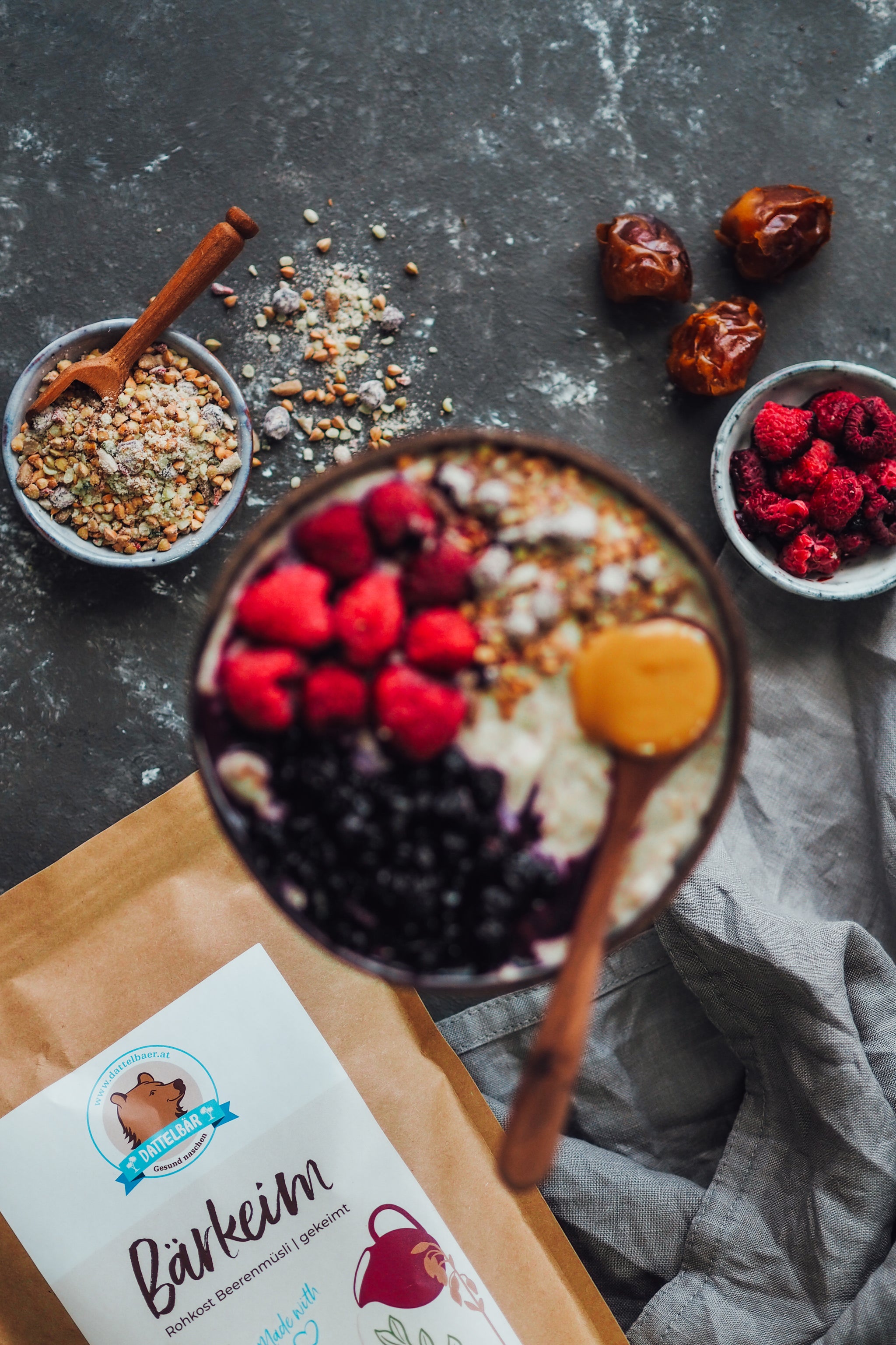 Bio Rohkost Beerenmüsli Frühstück Lifestyle
